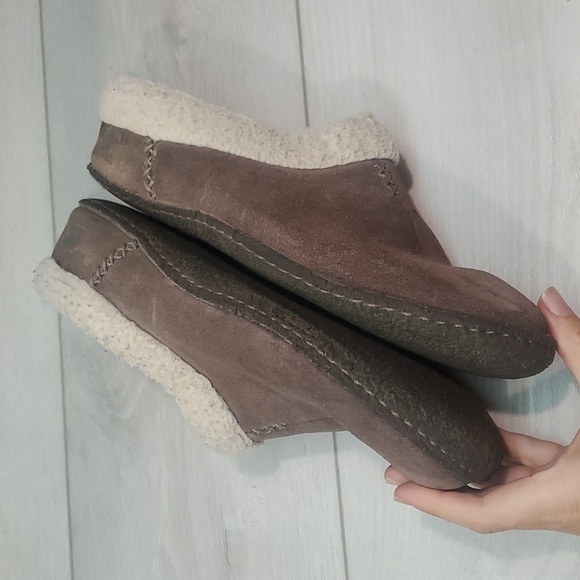 Sorel Women Leather Insulated Lined Slippers Flats shoes sz 8 - Picture 8 of 11